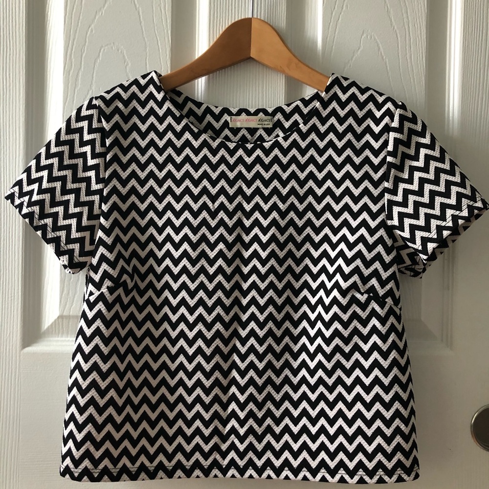 Striped Crop top Tee